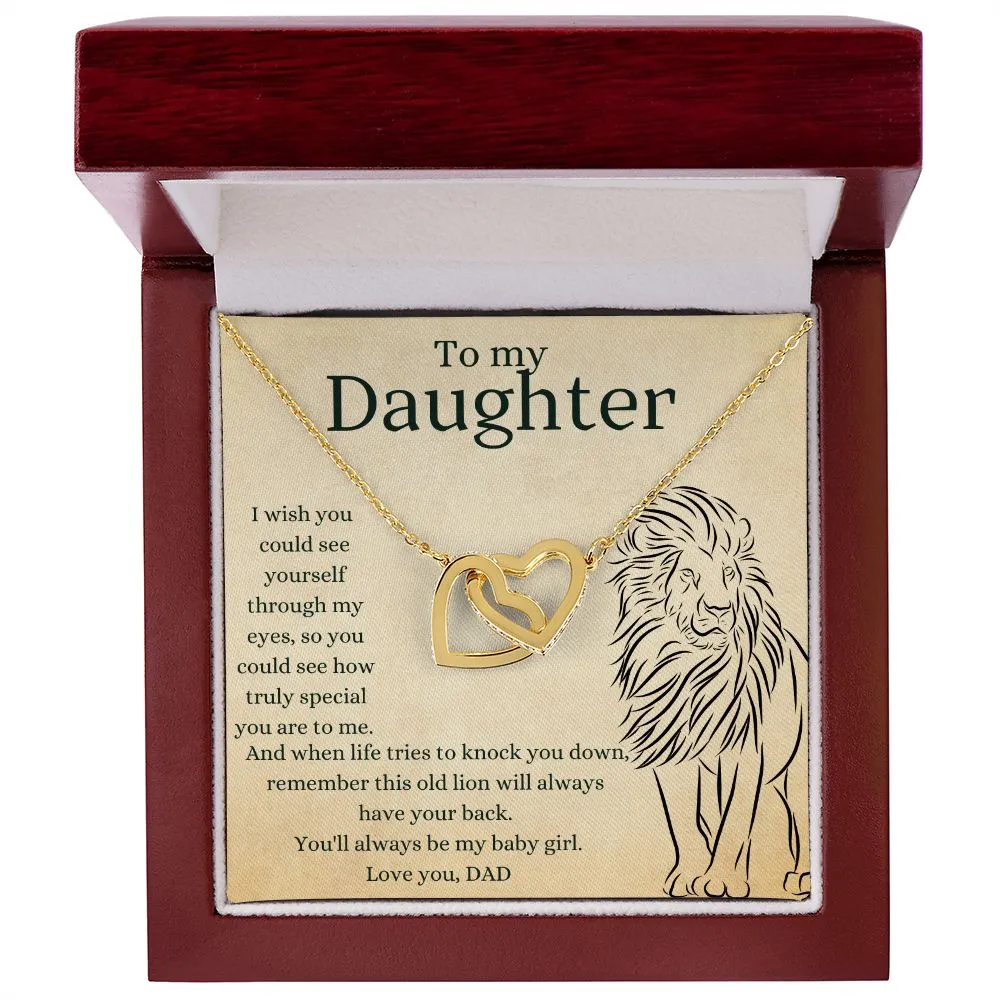 This Old Lion Dad - Interlocking Hearts Necklace