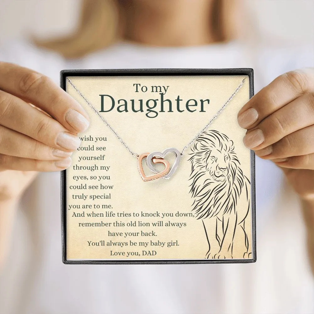 This Old Lion Dad - Interlocking Hearts Necklace