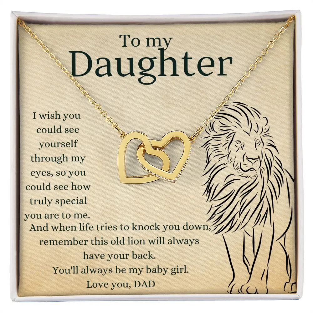 This Old Lion Dad - Interlocking Hearts Necklace
