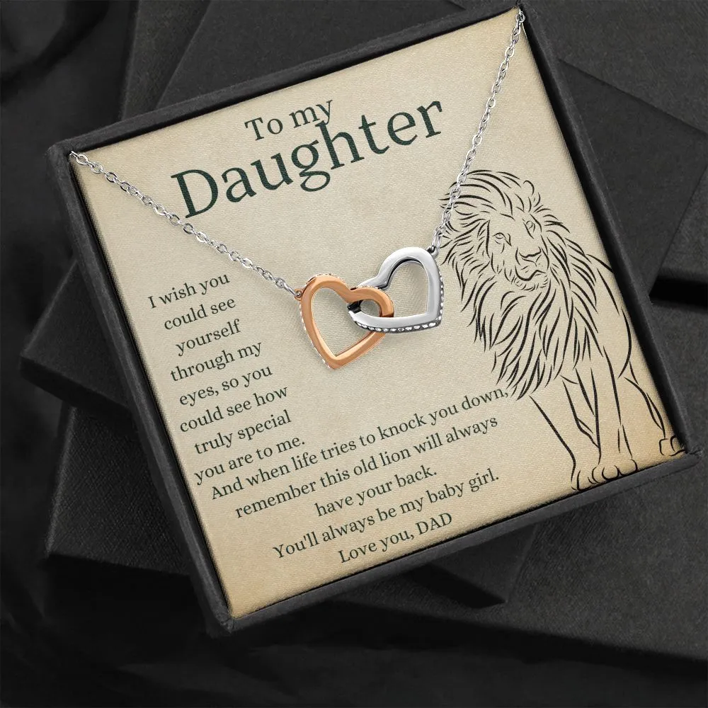 This Old Lion Dad - Interlocking Hearts Necklace