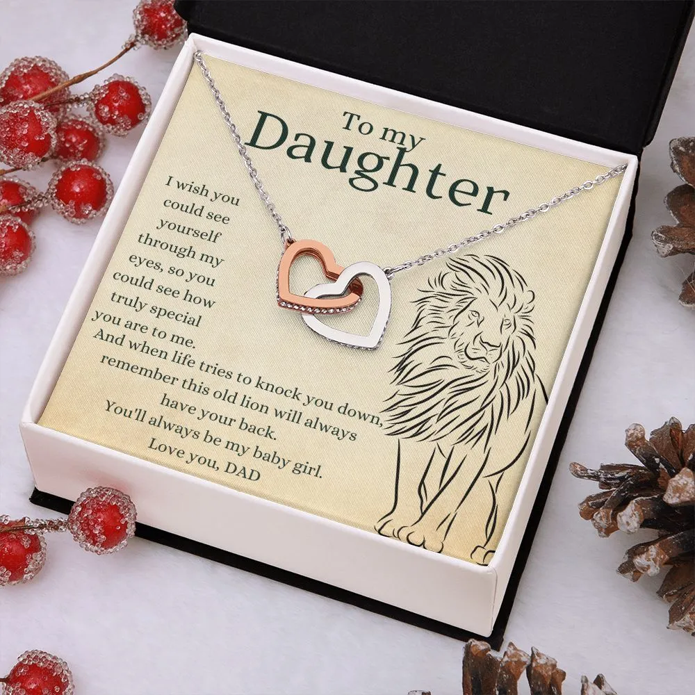 This Old Lion Dad - Interlocking Hearts Necklace