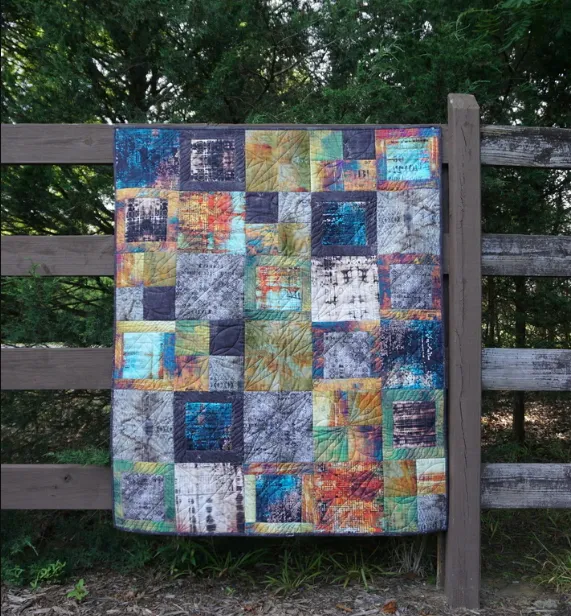 Tim Holtz Abandoned Villa Rosa Spark Fat Quarter Pack and Free Pattern FB4FQTH.SPARK