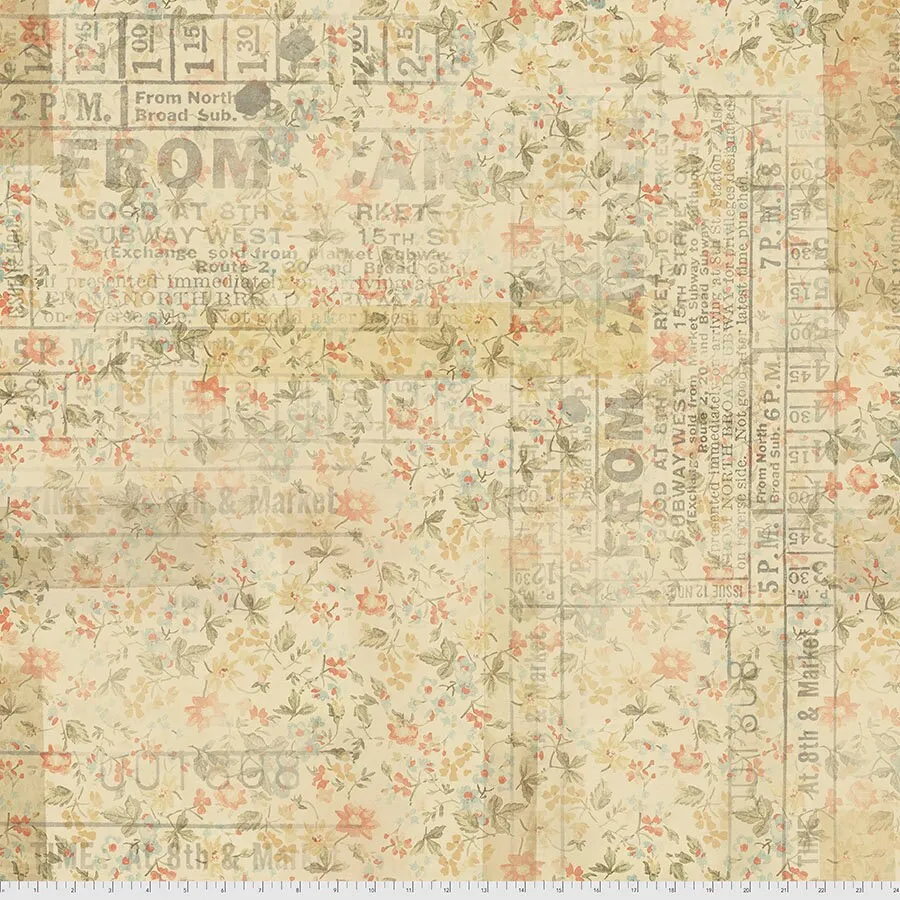 Tim Holtz Foundations Multi Camden Cotton Fabric by Free Spirit PWTH092.Multi