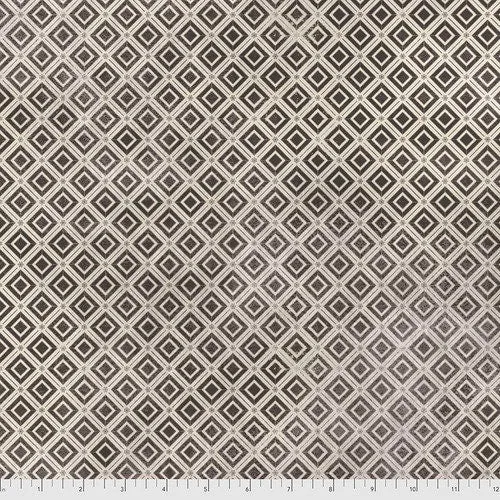 Tim Holtz Monochrome Charcoal Diamonds Cotton Fabric by Free Spirit PWTH030.Charcoal