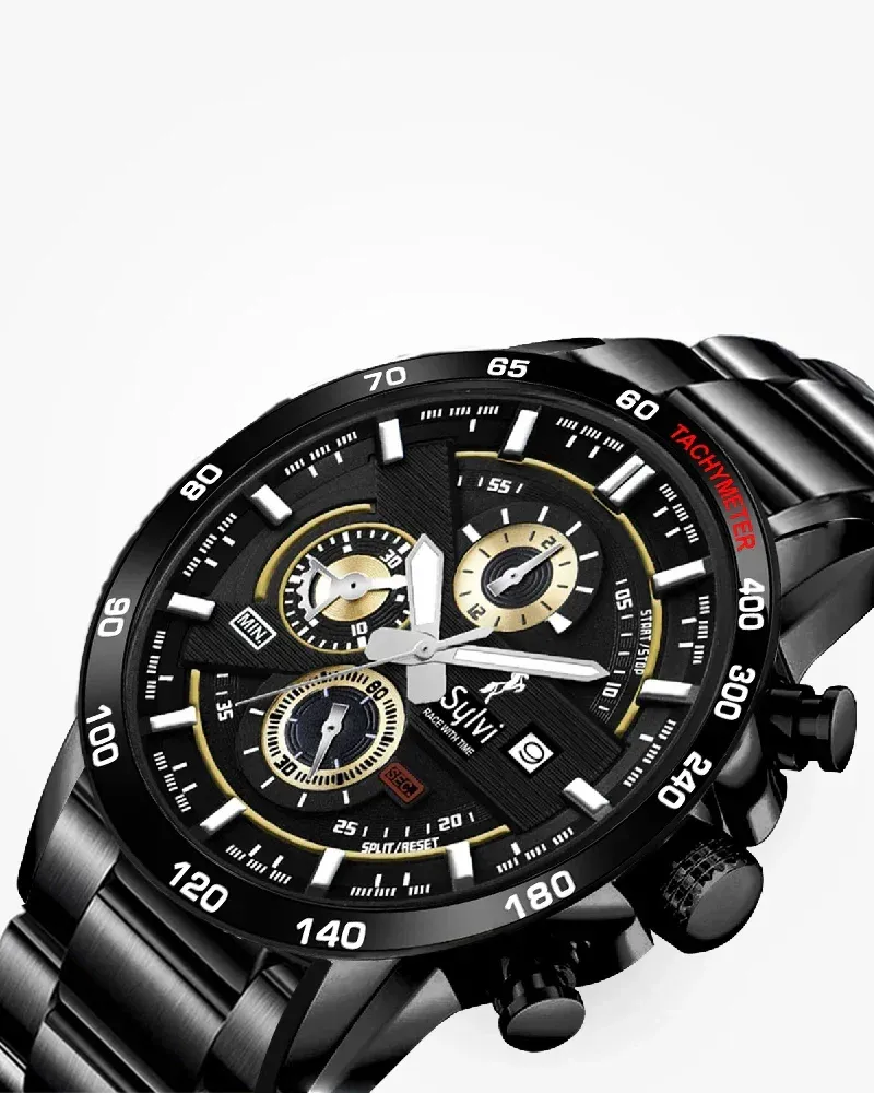 Timegrapher Gold Steel Black