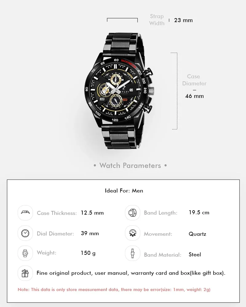 Timegrapher Gold Steel Black