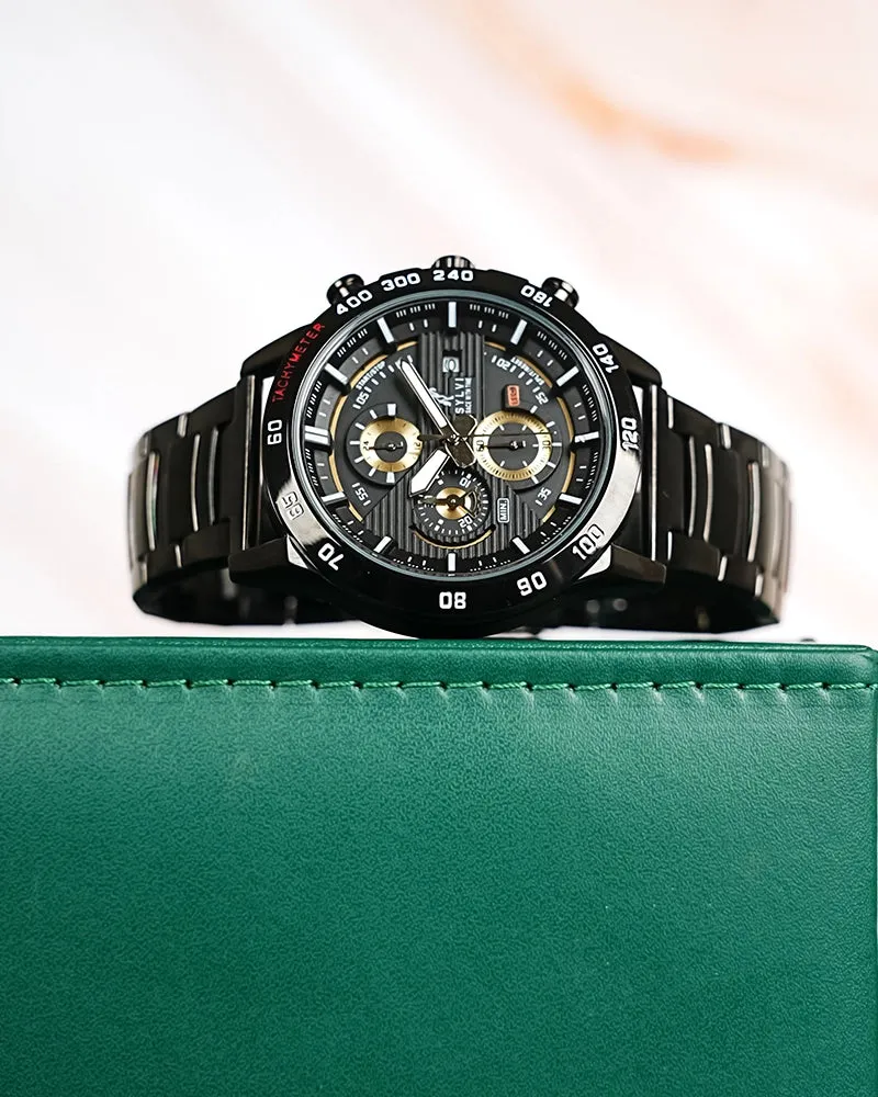 Timegrapher Gold Steel Black