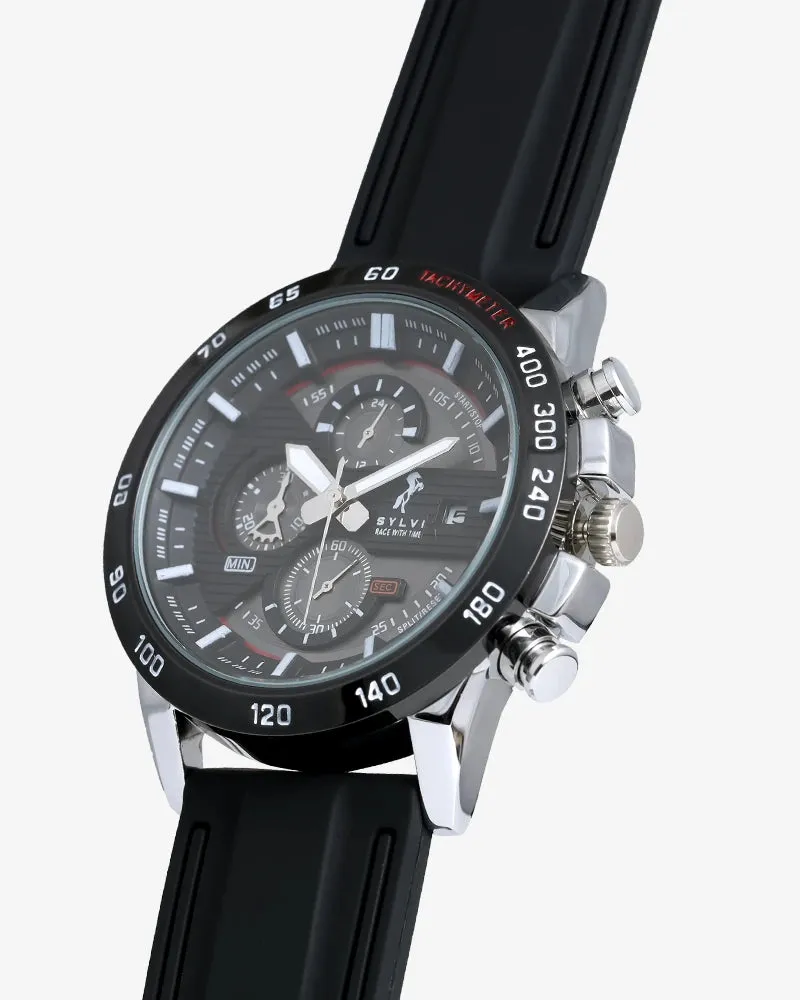 Timegrapher Red Silver Silicone
