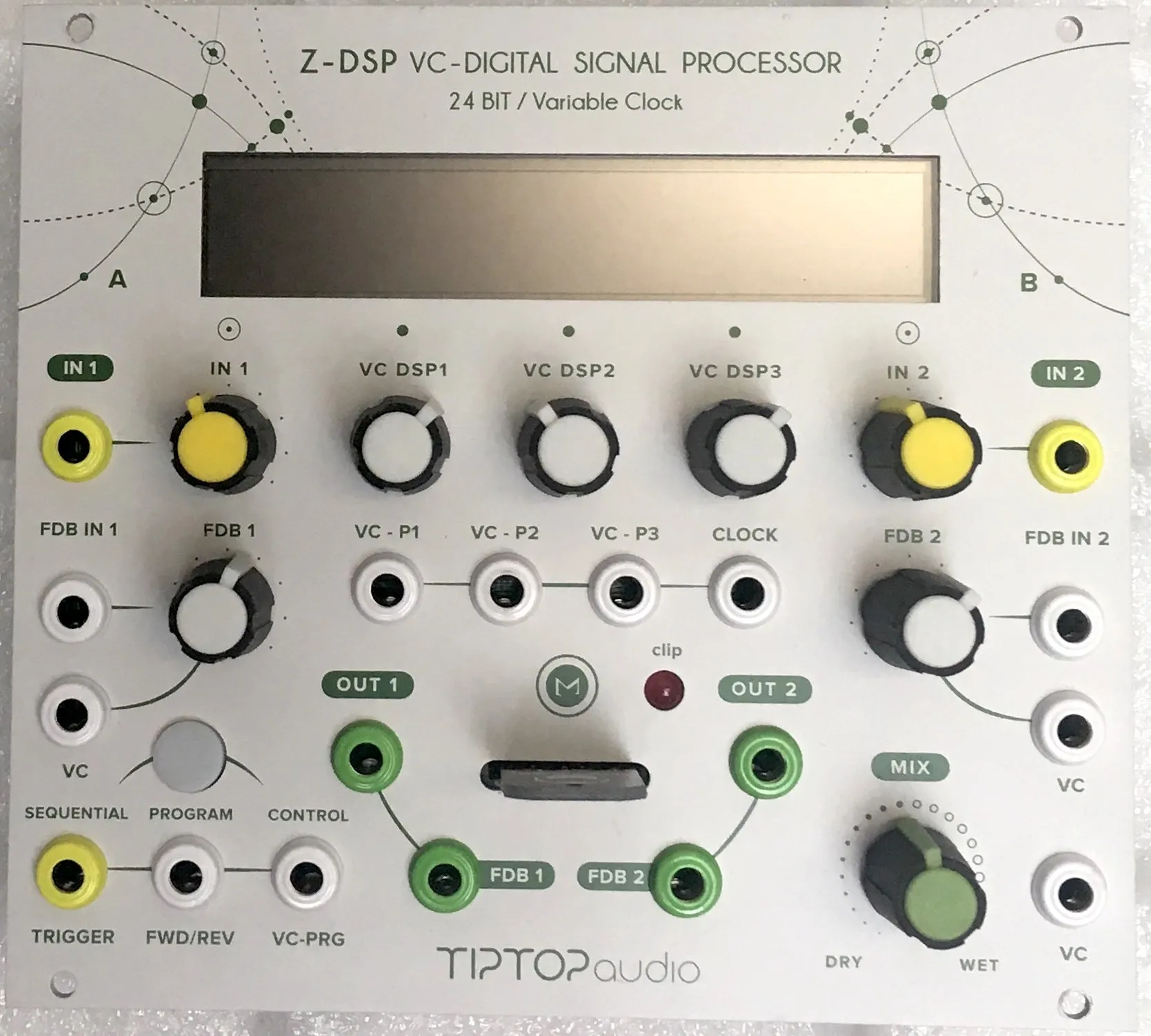 Tiptop Audio Z-DSP module with Halls of Valhalla DSP card, mint condition