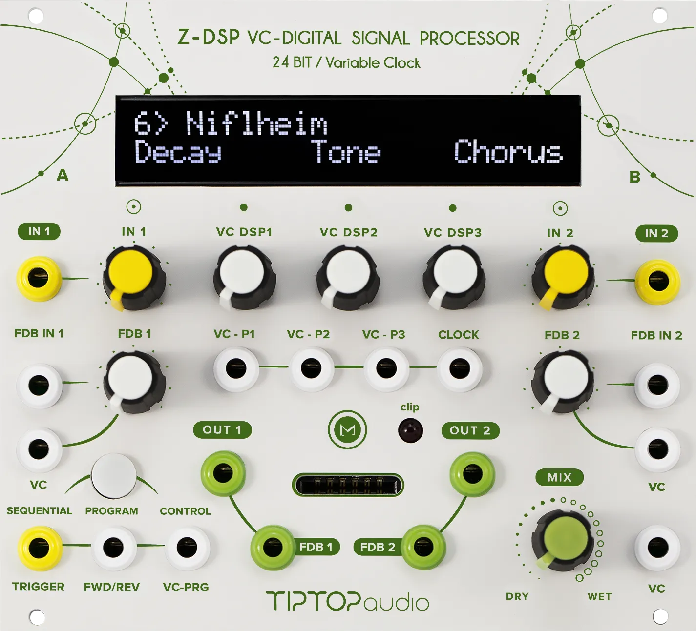 Tiptop Audio Z-DSP NS Voltage Controlled Digital Signal Processor