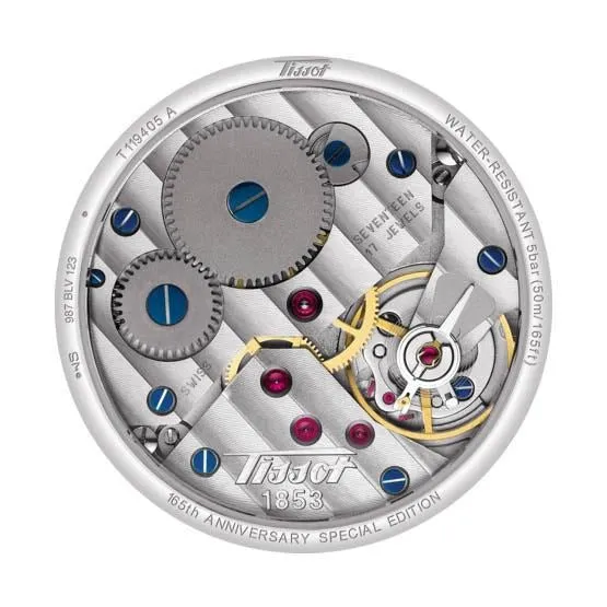Tissot Heritage Petite watch second 42mm silver charge manual steel t119.405.16.037.00