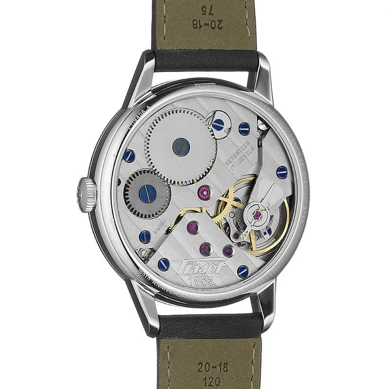 Tissot Heritage Petite watch second 42mm silver charge manual steel t119.405.16.037.00