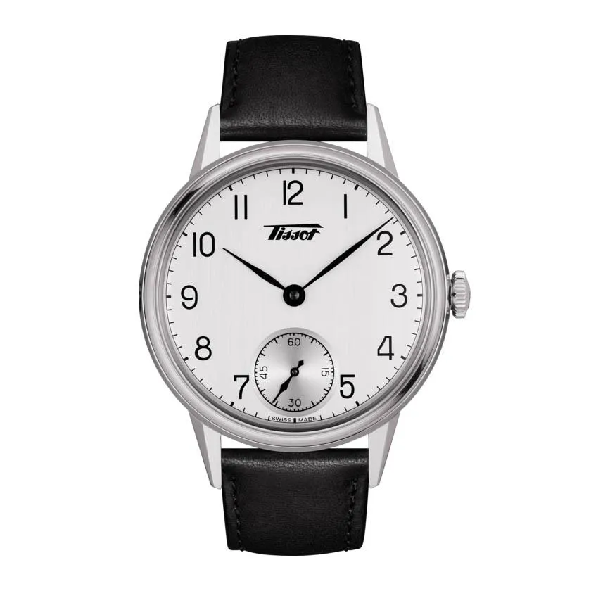 Tissot Heritage Petite watch second 42mm silver charge manual steel t119.405.16.037.00