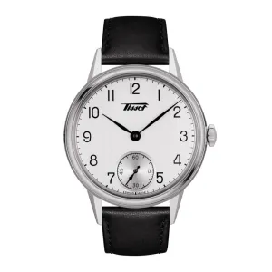 Tissot Heritage Petite watch second 42mm silver charge manual steel t119.405.16.037.00
