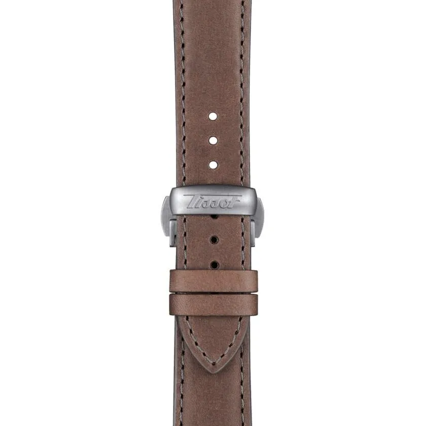 Tissot Heritage Petite watch second 42mm silver charge manual steel t119.405.16.037.01