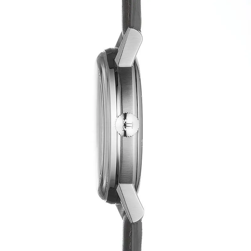 Tissot Heritage Petite watch second 42mm silver charge manual steel t119.405.16.037.01