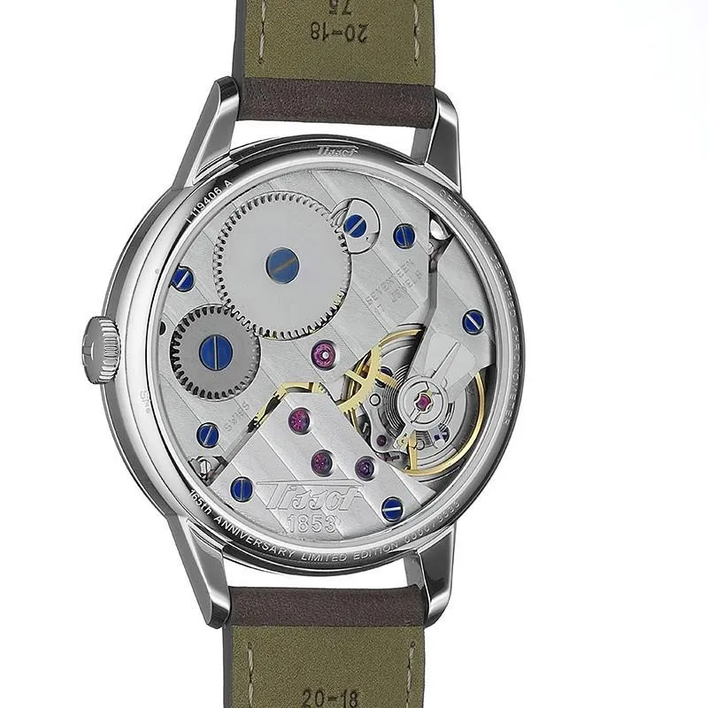 Tissot Heritage Petite watch second 42mm silver charge manual steel t119.405.16.037.01