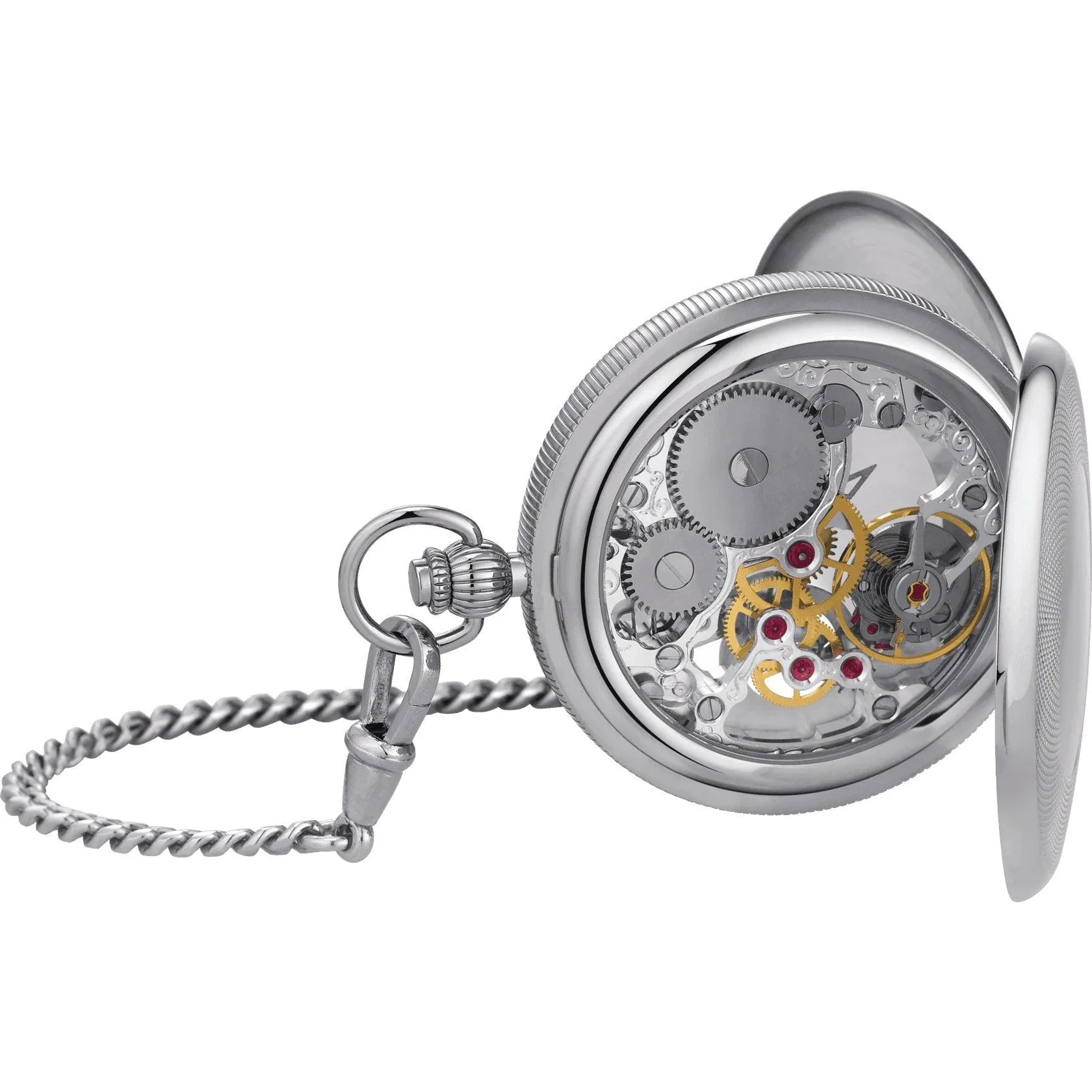 Tissot Men's Pocket Watch Bridgeport Mechanical Skeleton 47.5mm Mechanical Steel T859.405.19.273.00