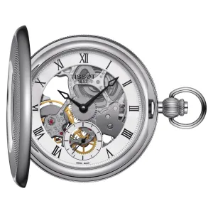 Tissot Men's Pocket Watch Bridgeport Mechanical Skeleton 47.5mm Mechanical Steel T859.405.19.273.00