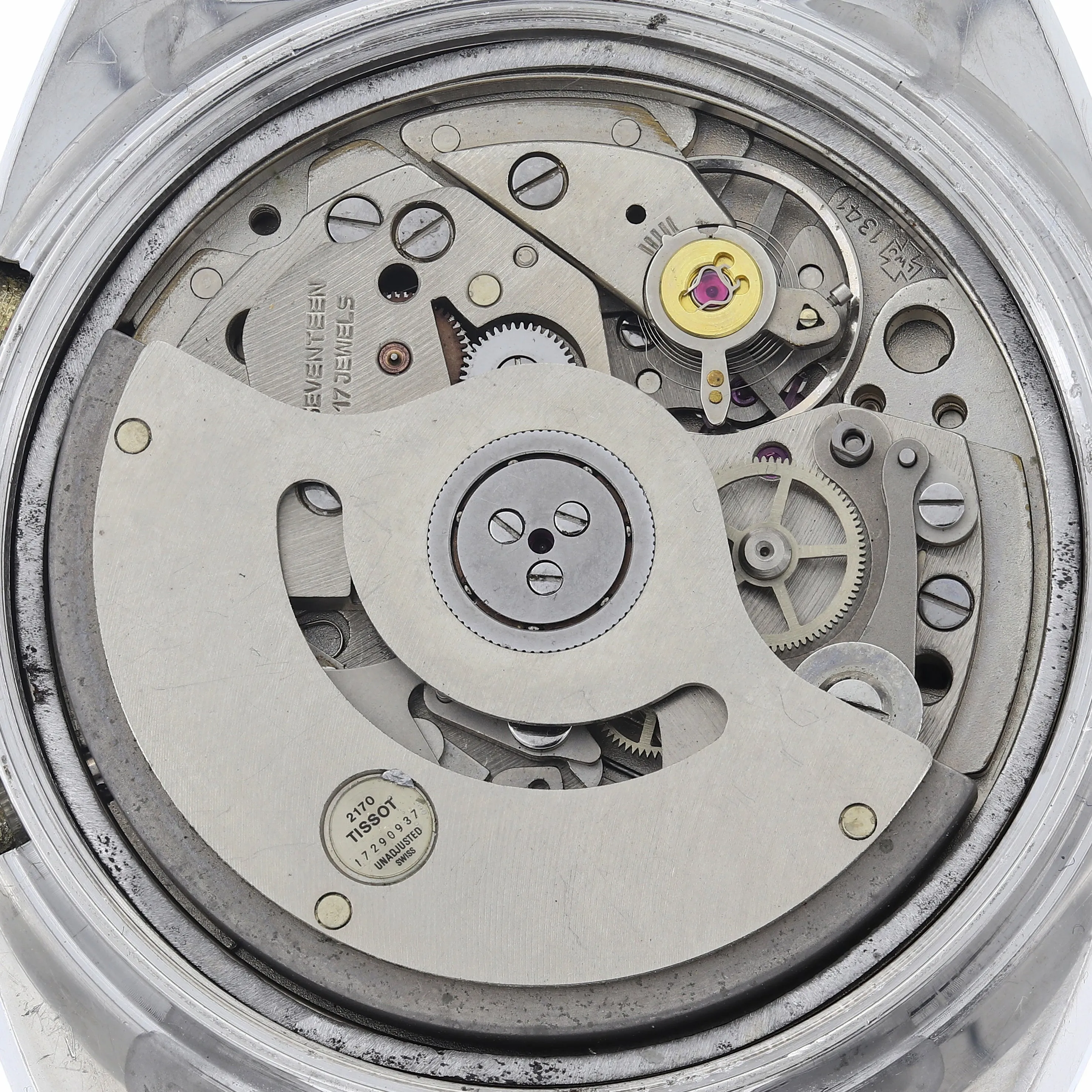 Tissot Navigator 45501 White Panda Automatic Chronograph c. 1974 Steel 39 mm