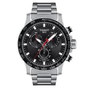 Tissot Supersport Chrono 45.5mm Watch Black Quartz Steel T125.617.11.051.00