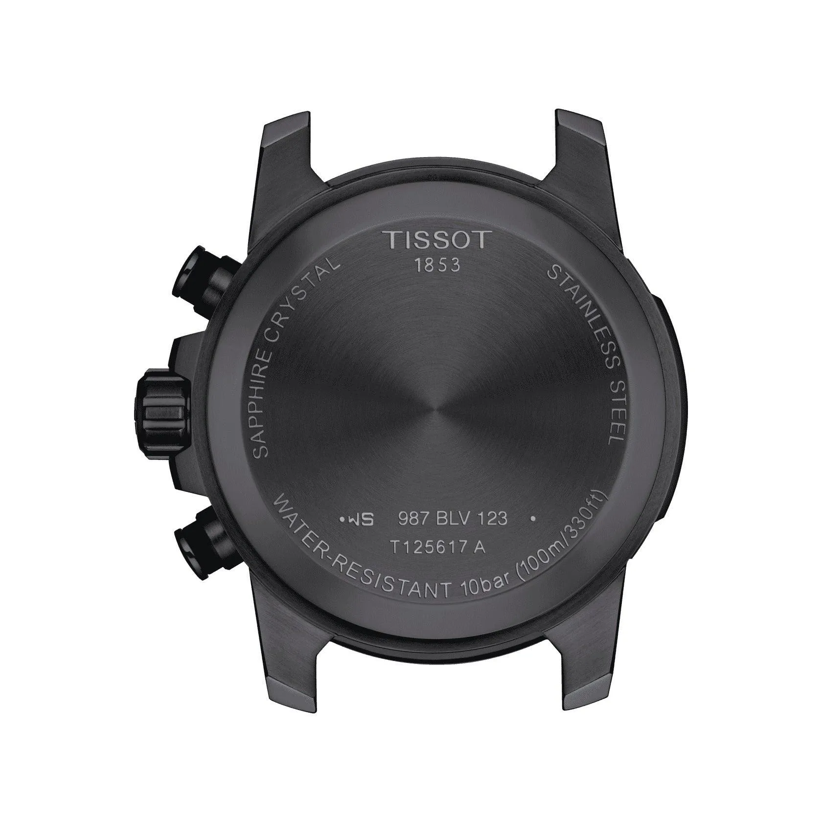 Tissot Supersport Chrono 45mm Watch Black Quartz Steel Finish Pvd Black T125.617.37.051.01
