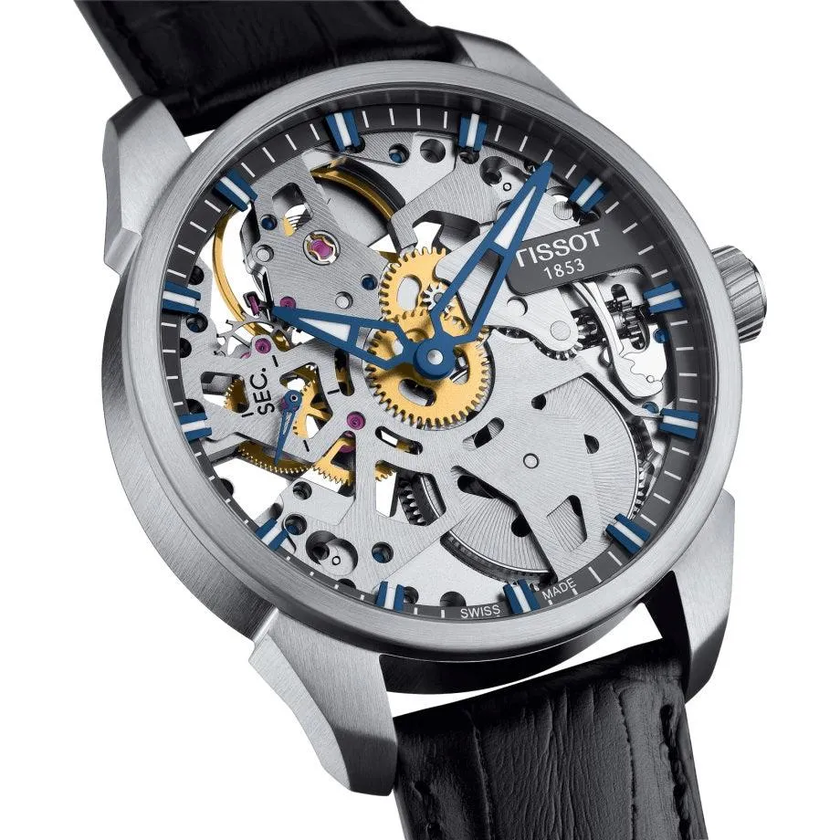 Tissot T-Complication Squetlette Mechanical 43mm Watch Men's Manual Charge T070.405.16.411.00
