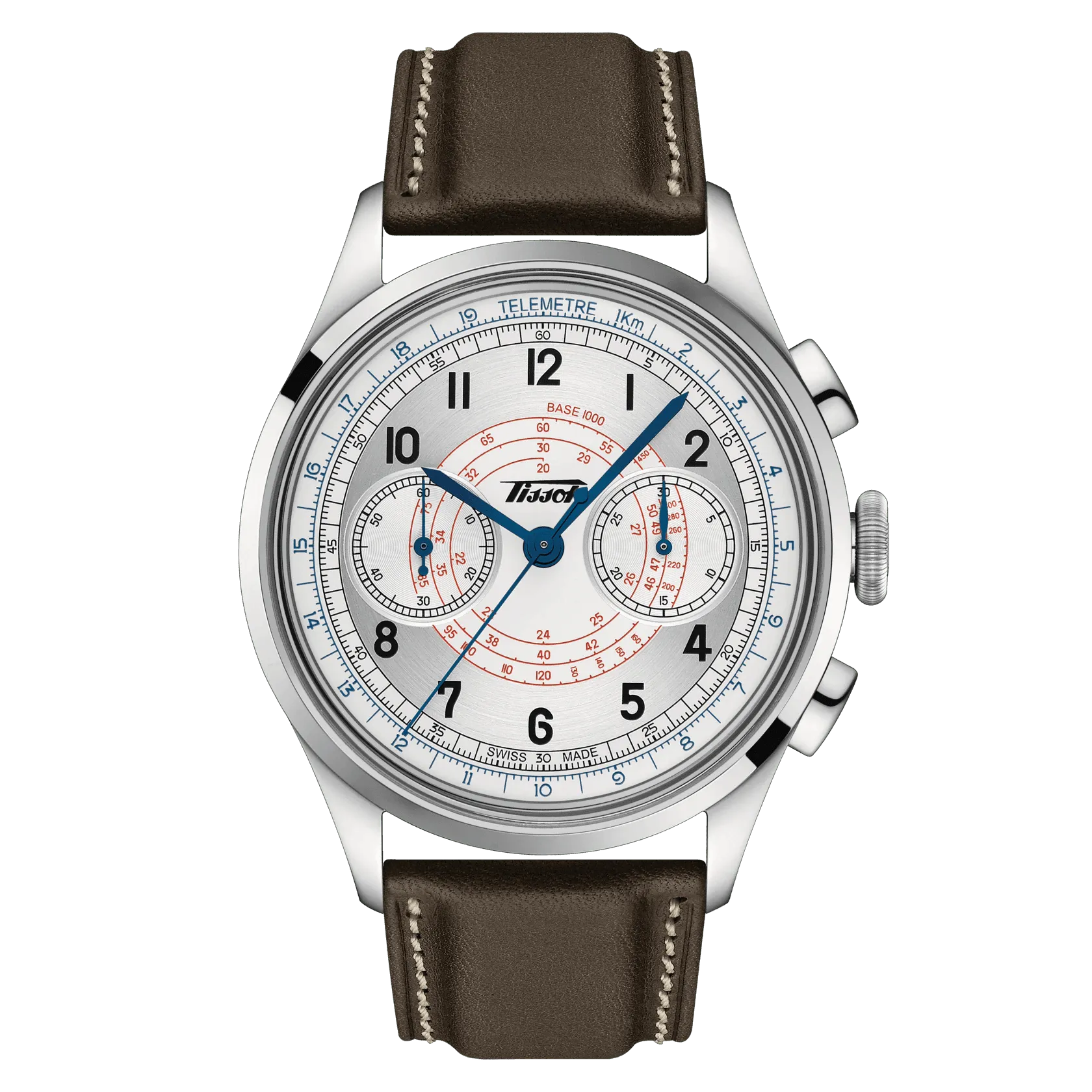Tissot Telemeter watch 1938 42mm Automatic Silver Steel T142.462.16.032.00