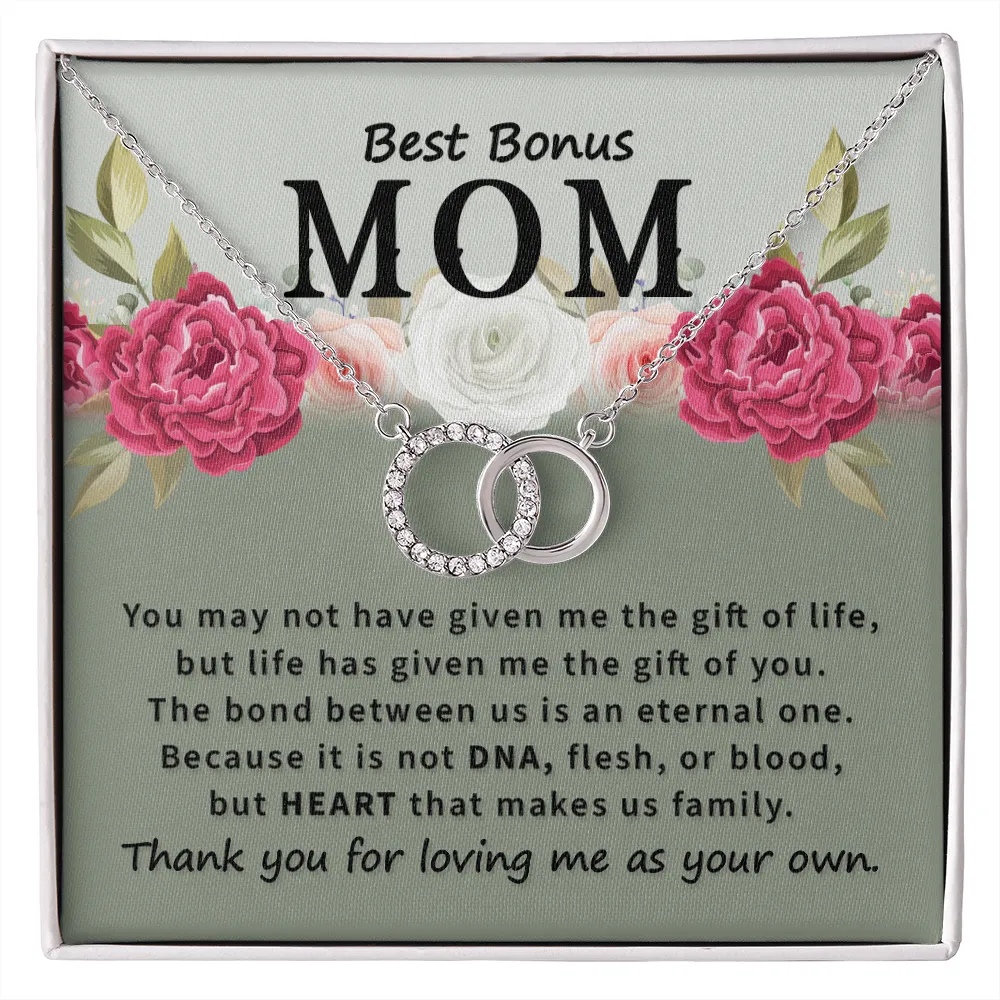 To Best Bonus Mom-Perfect Pair Necklace
