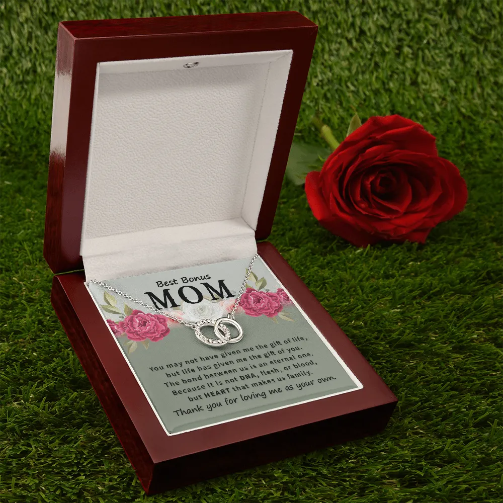 To Best Bonus Mom-Perfect Pair Necklace