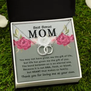 To Best Bonus Mom-Perfect Pair Necklace