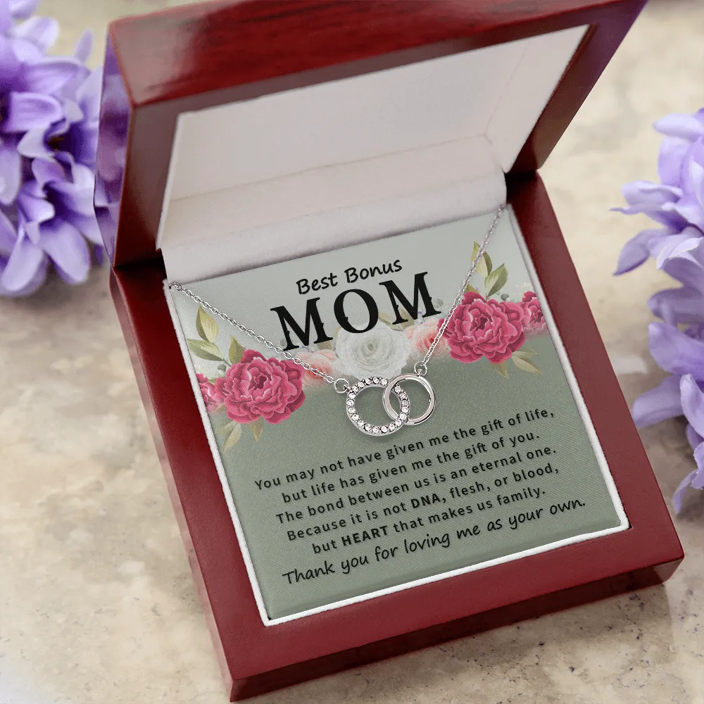 To Best Bonus Mom-Perfect Pair Necklace