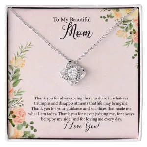 To Mom | Always There - Love Knot Necklace
