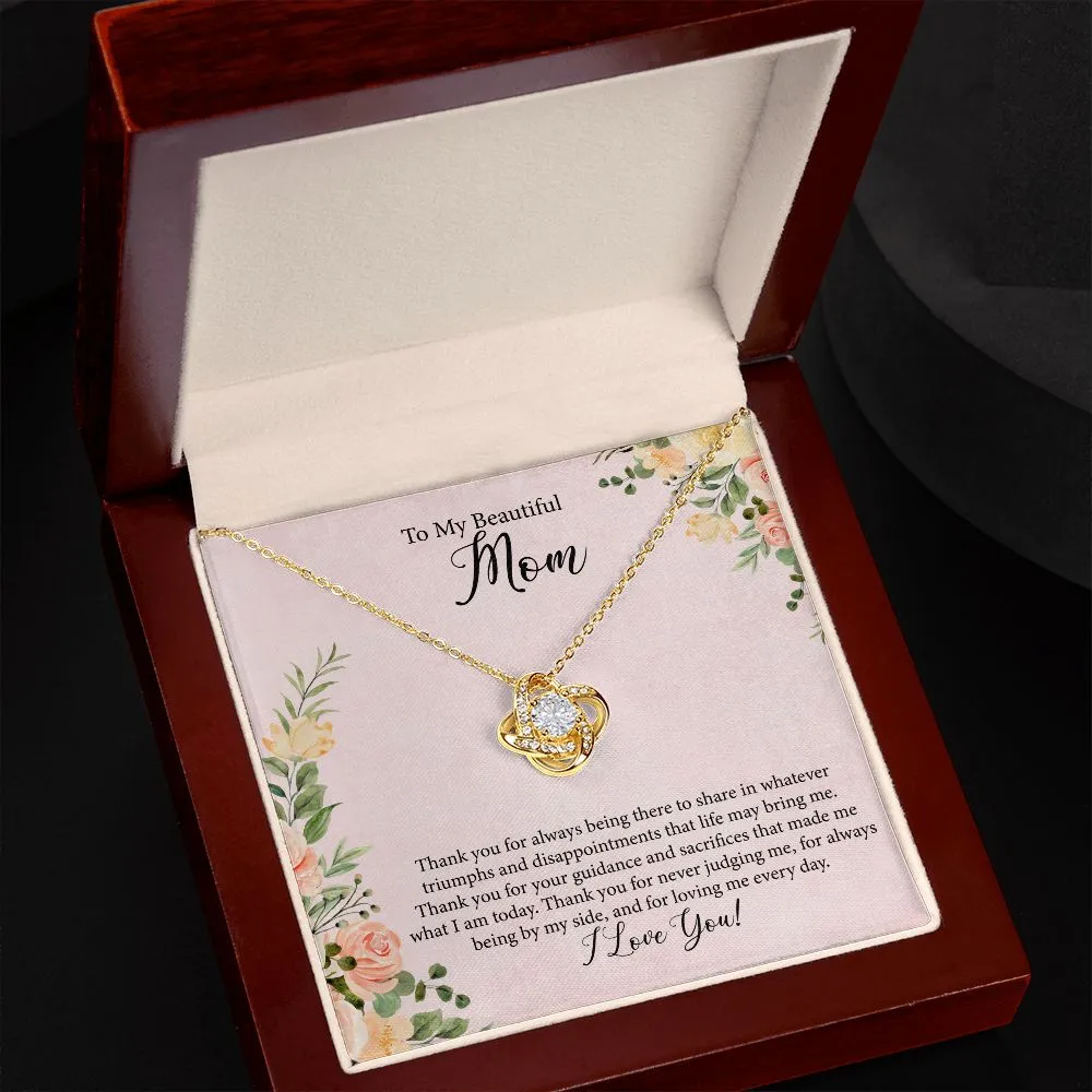 To Mom | Always There - Love Knot Necklace