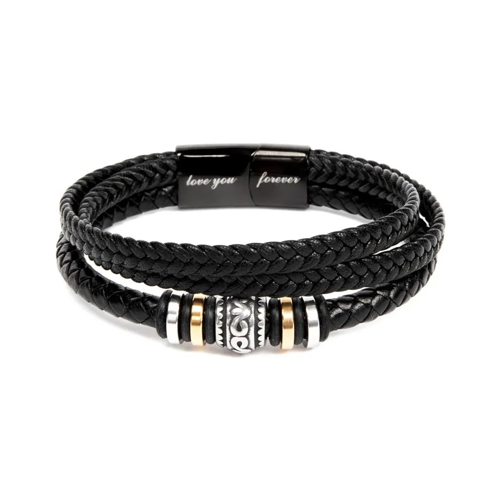 To My Amazing Dad Bracelet, Father's Day gift, Dads "Love You Forever" Bracelet