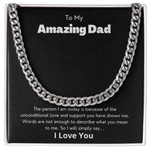 To My Amazing Dad - Cuban Link