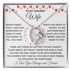 To My Amazing Wife Never Forget There Are Things In Life Red