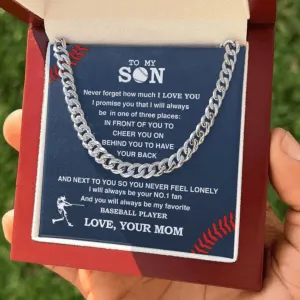 To My Baseball Son - #1 Fan, From Mom