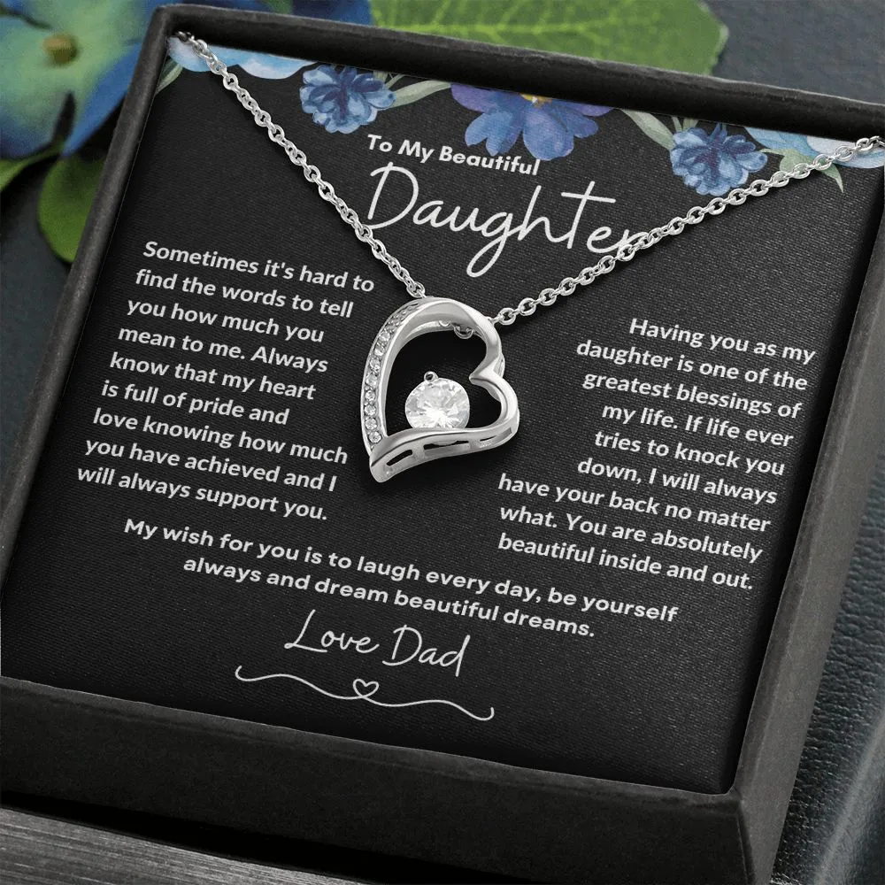 To My Beautiful Daughter Love Dad
