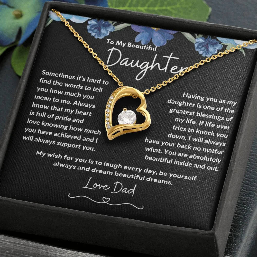 To My Beautiful Daughter Love Dad