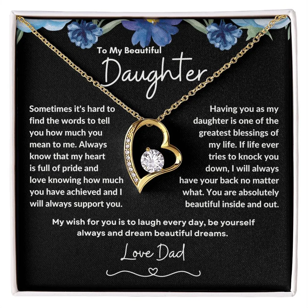 To My Beautiful Daughter Love Dad