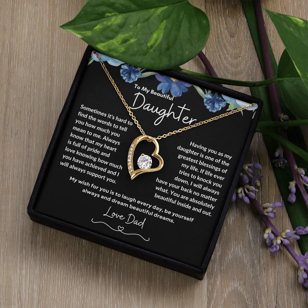 To My Beautiful Daughter Love Dad