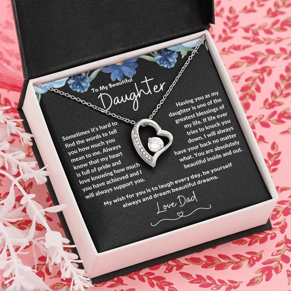 To My Beautiful Daughter Love Dad