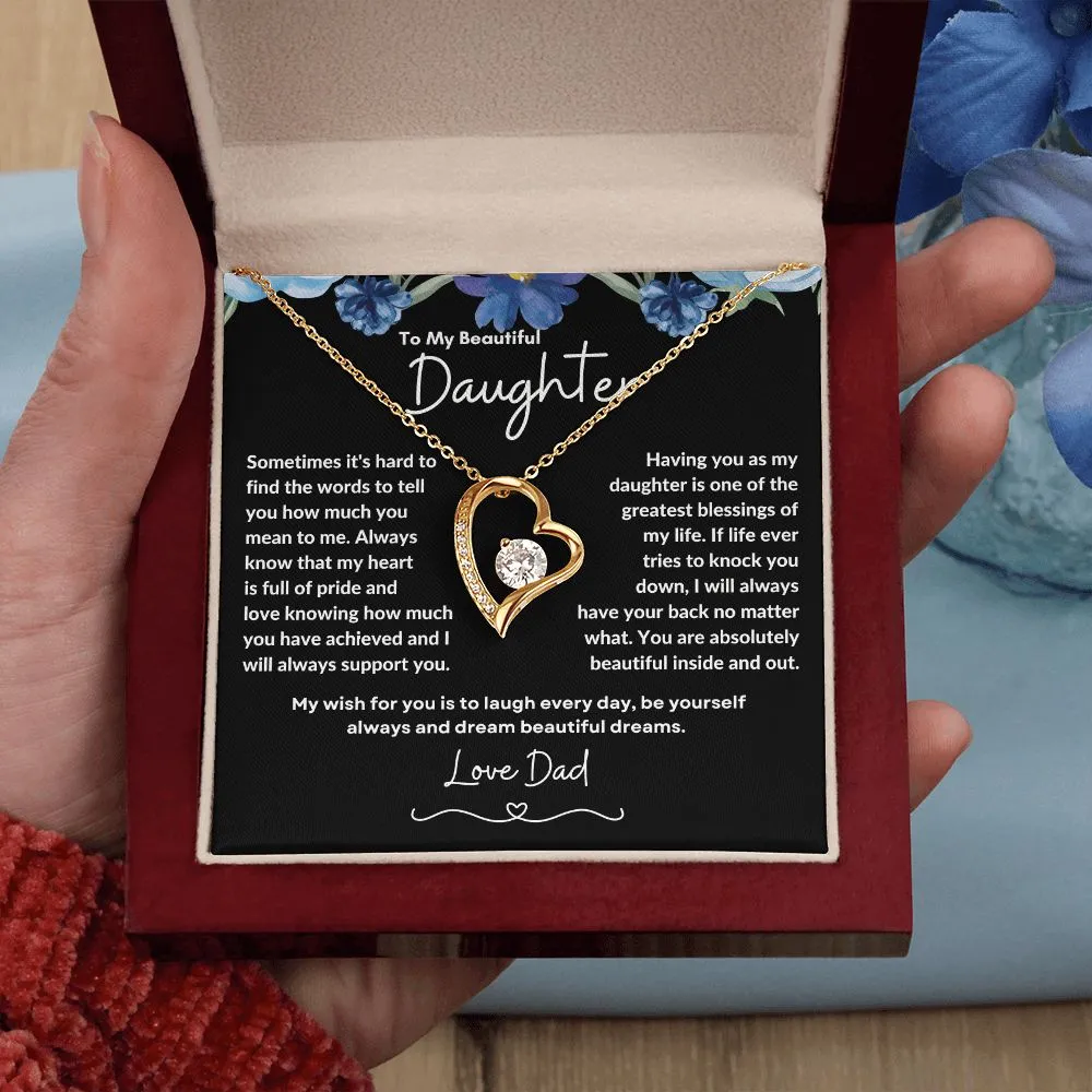 To My Beautiful Daughter Love Dad