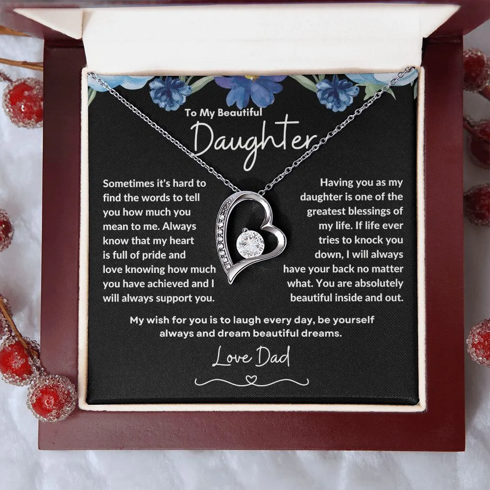 To My Beautiful Daughter Love Dad