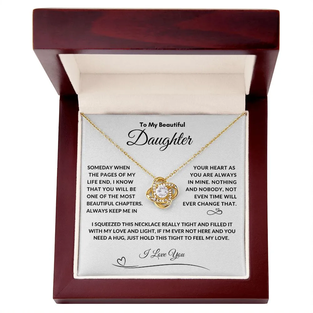 To My Beautiful Daughter Someday When The Pages, I Squeezed This Necklace