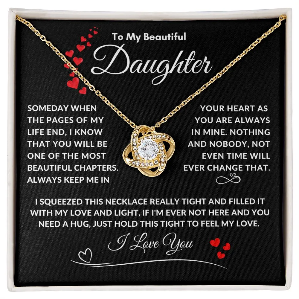 To My Beautiful Daughter Someday When The Pages Red Hearts Infinity Band