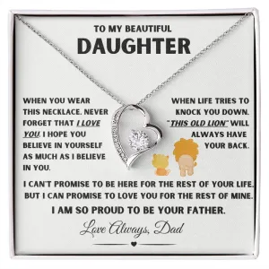 To My Beautiful Daughter This Old Lion Will Always Have Your Back