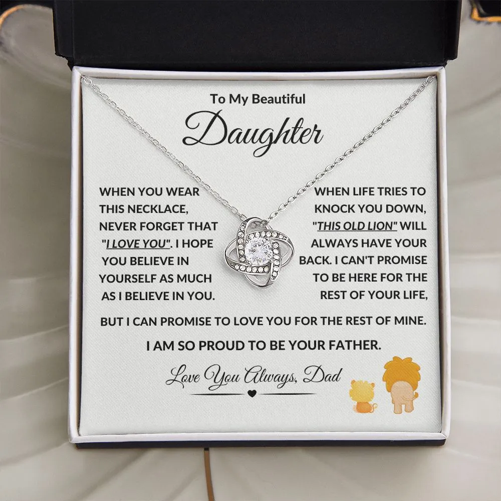 To My Beautiful Daughter This Old Lion