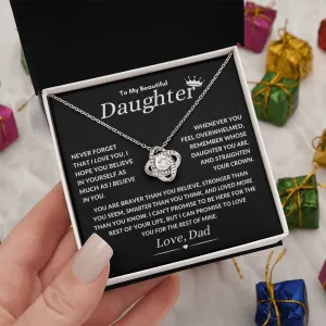To My Beautiful Daughter You Are Braver Than You Believe Crown